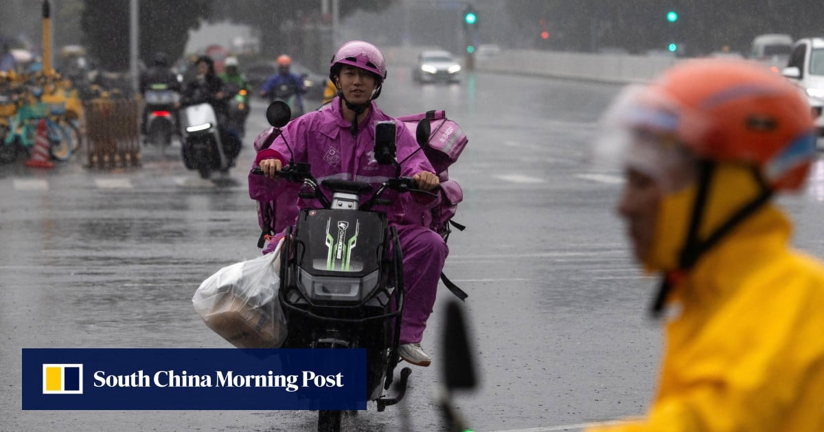 China’s tech giants race to put AI on delivery riders’ heads