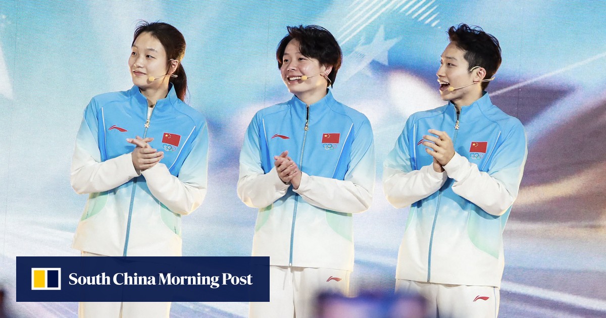 China break with tradition with unveiling of blue official podium uniforms for Asian Games