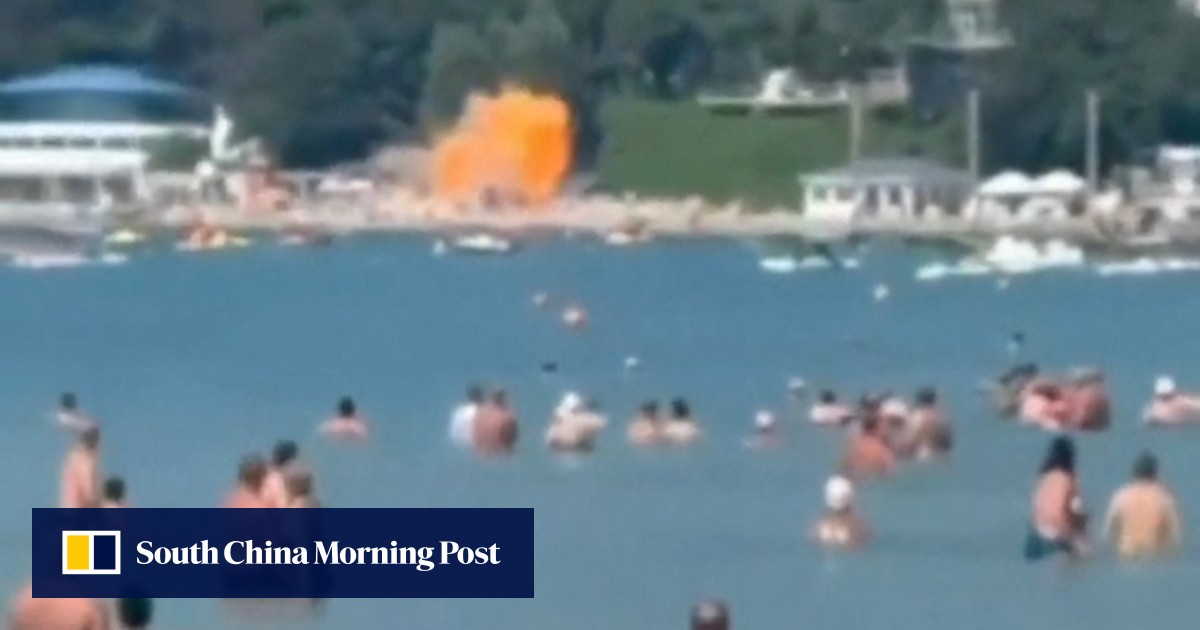 Russia says Ukrainian drone attack kills 7 at Black Sea resort beach