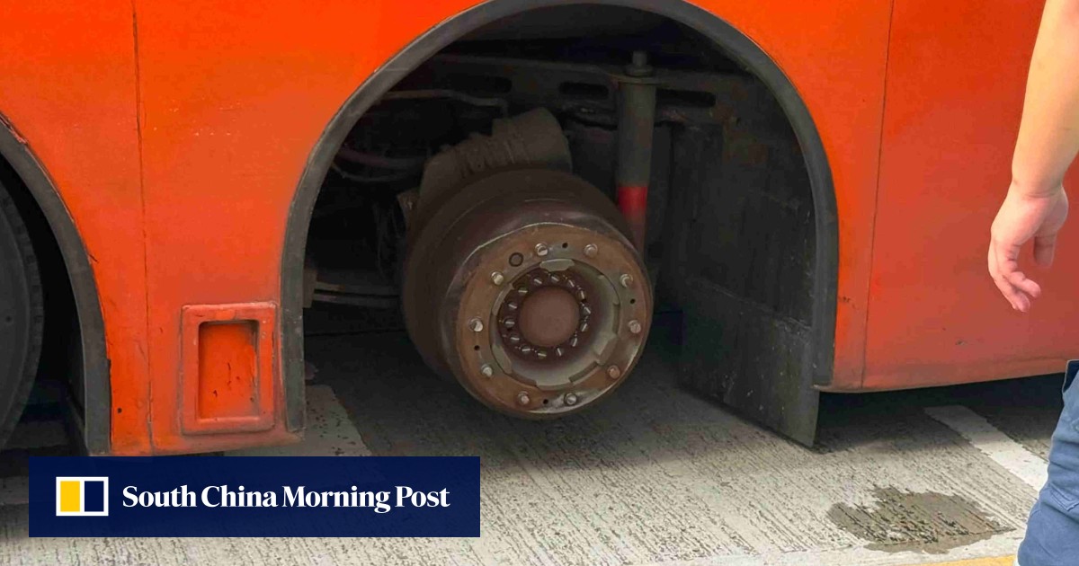 Lucky escape for boy, 7, after wheel comes off KMB double-decker bus in Hong Kong