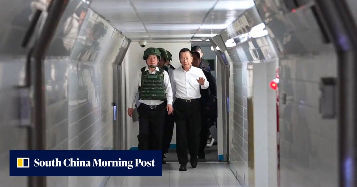 Taiwan’s William Lai rehearses late-night emergency escape during military drill