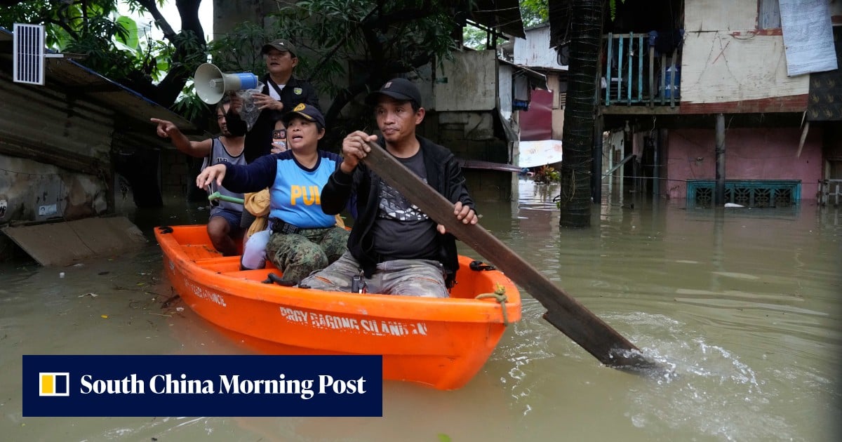Philippines floods, landslides, kill at least 12, 8 missing