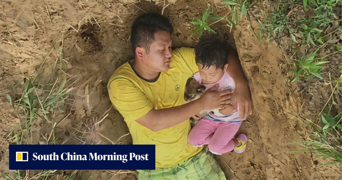 Chinese dad sparks controversy after digging grave to help sick daughter cope with death