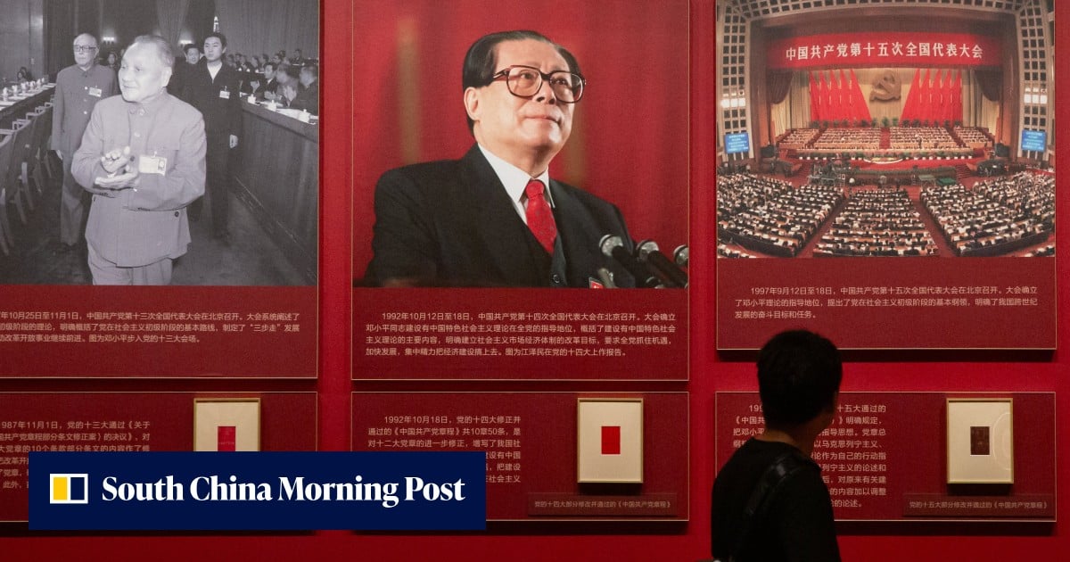Communist Party of China invokes Jiang’s legacy in call to rally round Xi’s leadership
