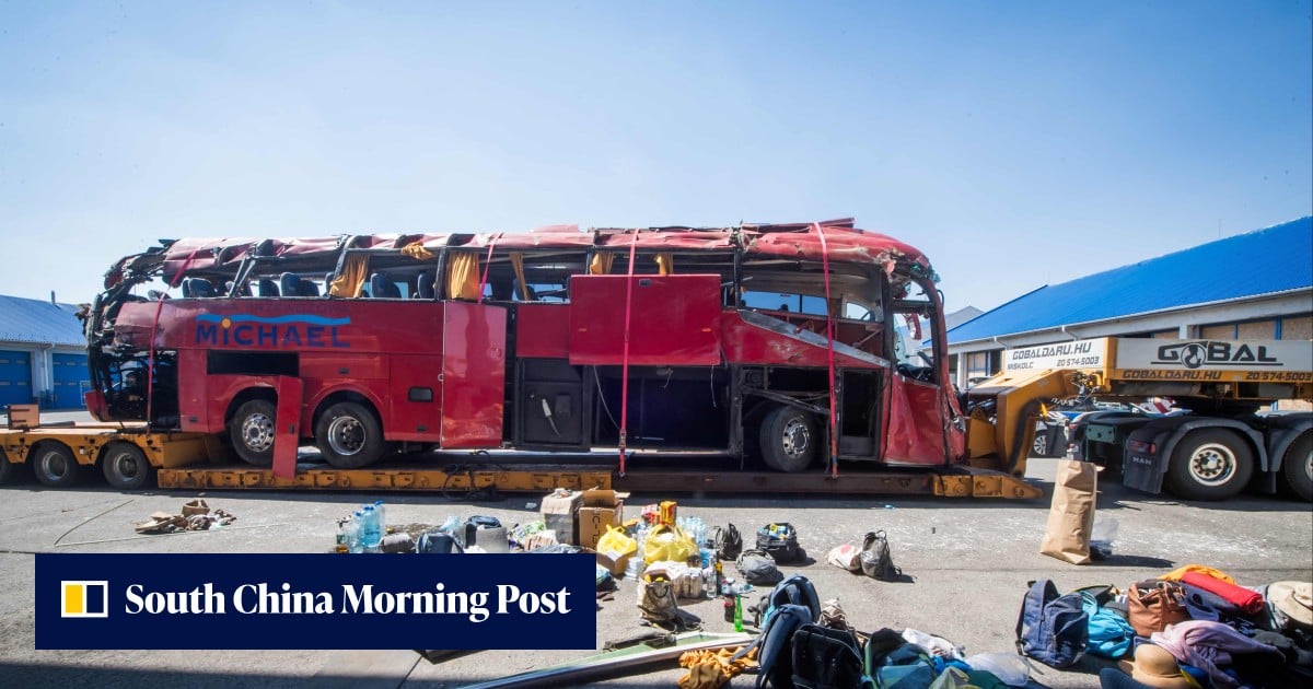 Driver arrested after Hungary bus crash kills 12 people, injures at least 10