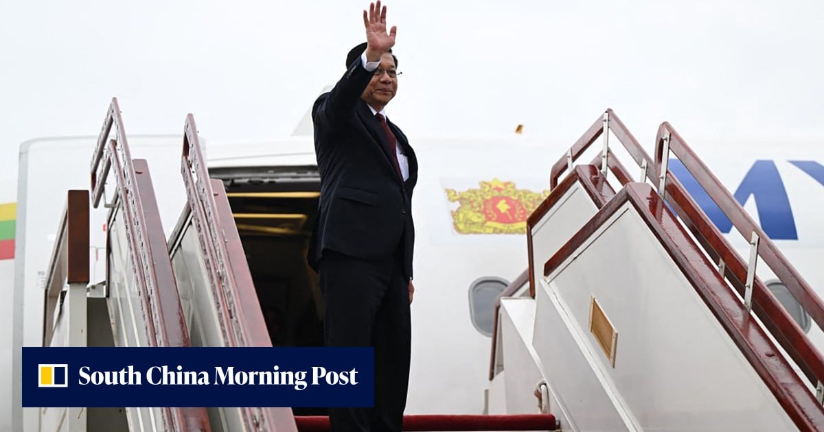 Myanmar’s president heads to Moscow seeking Russian arms and oil