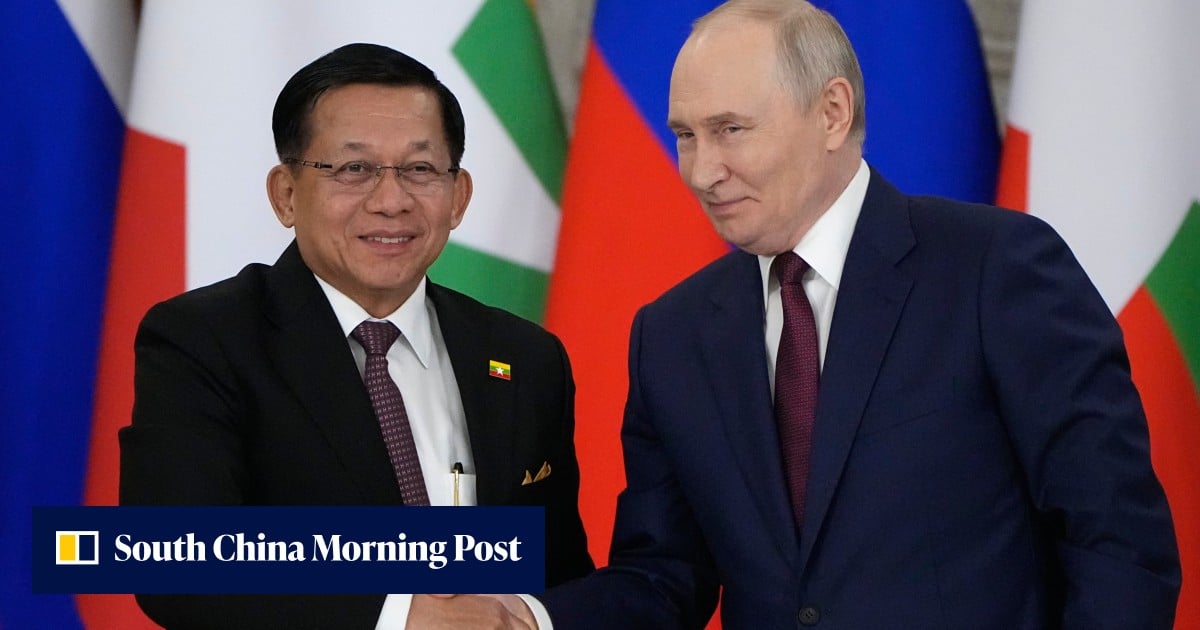 Russia’s Putin hosts Myanmar leader, talks up energy projects