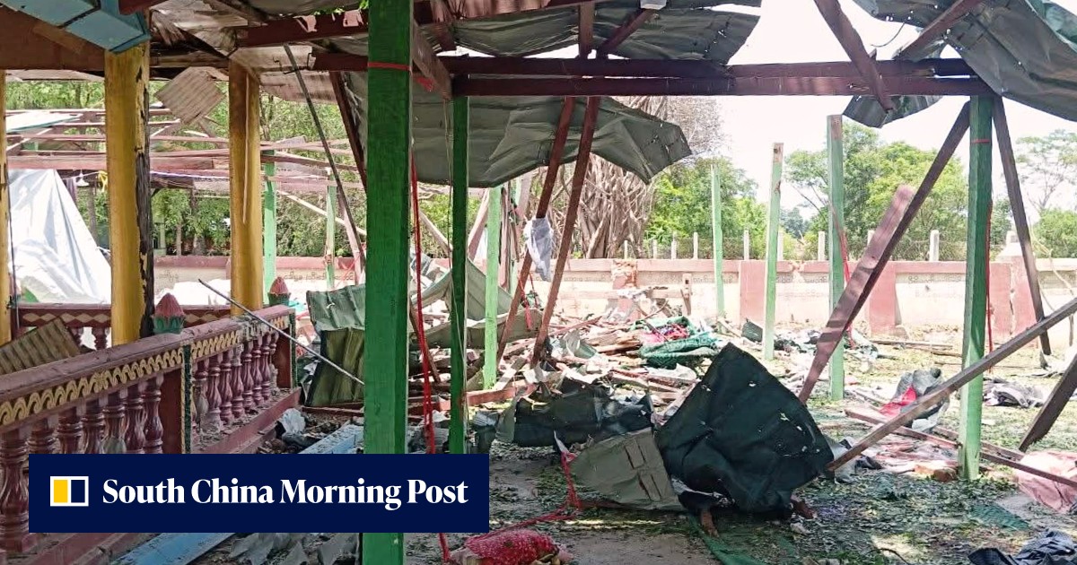 Myanmar air strike kills 14 praying at monastery, rebel witnesses say