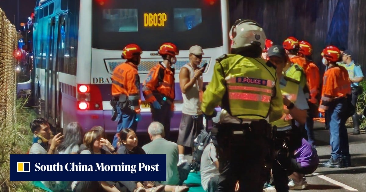Cabby killed, 9 others injured after taxi hits bus, truck on Lantau Island