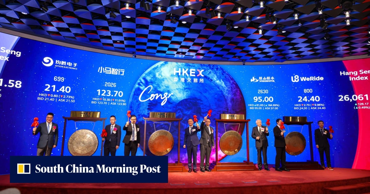 HKEX Tech 100 adds Pony AI, WeRide in index revamp targeting AI stocks