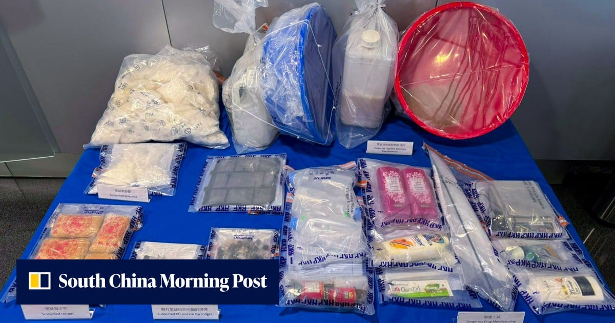 13-year-old among 321 arrested as Hong Kong police seize drugs worth HK$130m