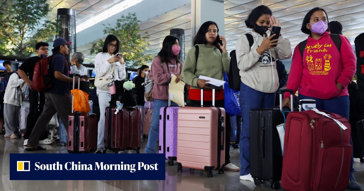 Hong Kong families hit as volcanic ash strands up to 200 helpers in Indonesia