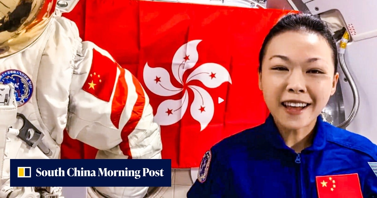 Hong Kong’s first astronaut, Lai Ka-ying, delivers live lesson from space