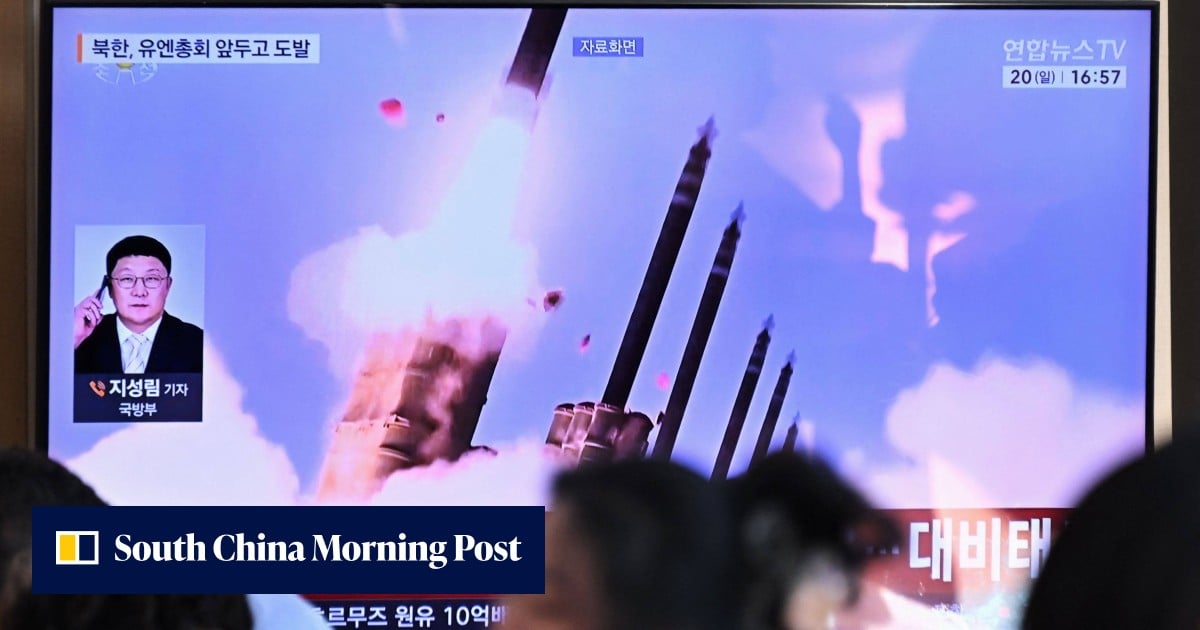 North Korea fires 2 missiles in 3 hours amid tensions over US drills