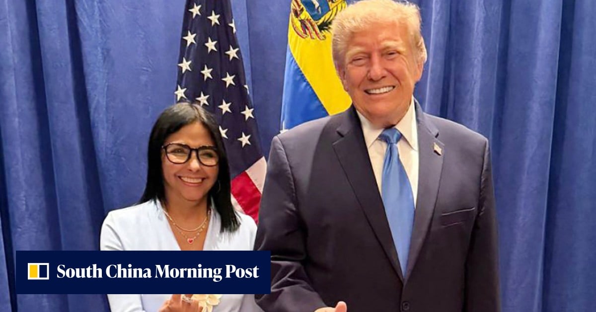 Exiled opposition leader tries to enter Venezuela as Rodriguez meets Trump in US