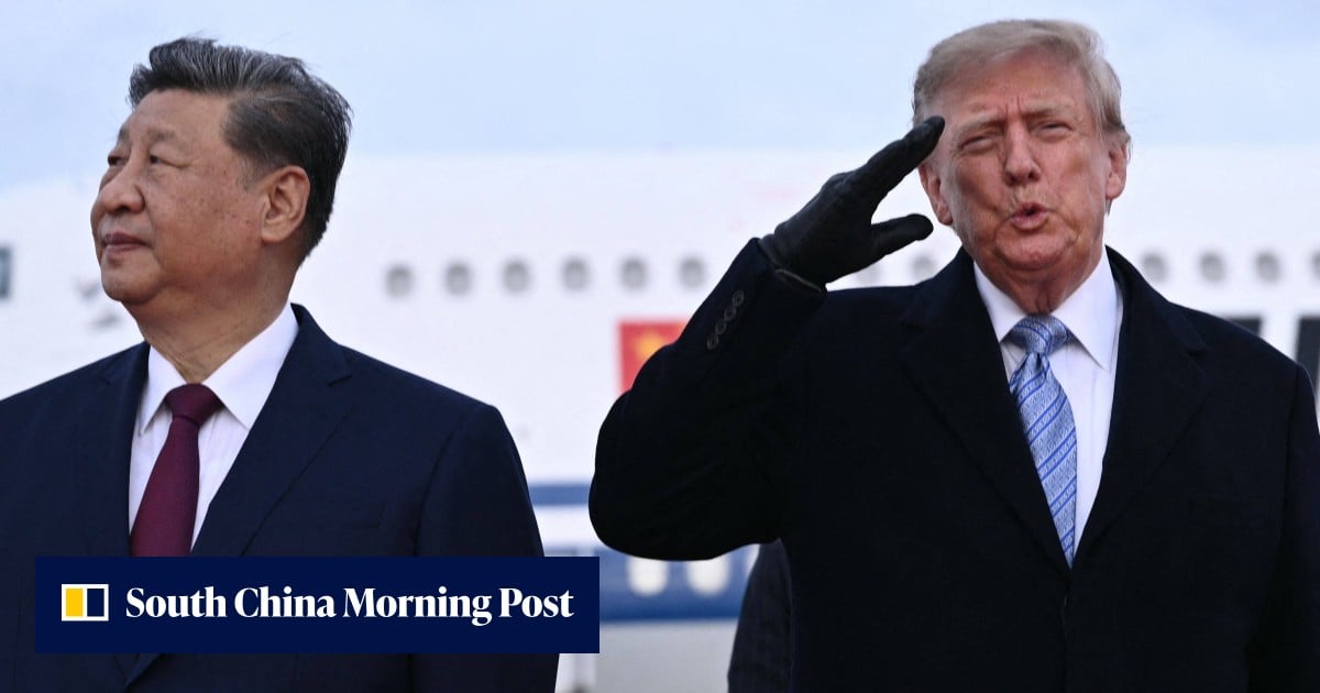 Xi maintains composure during US military flyover for historic tarmac welcome