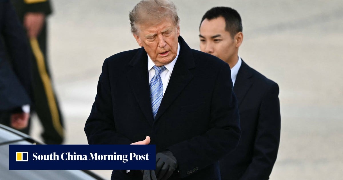 As Trump greets Xi at Joint Base Andrews, his gloves trigger online buzz
