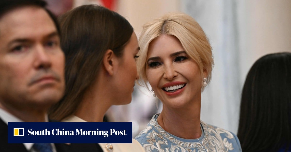 Ivanka Trump takes front-row seat to welcome Xi in dress by Chinese designer Guo Pei