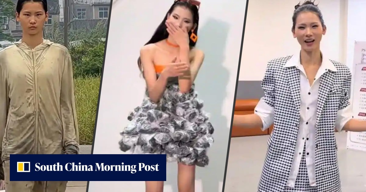 Chinese rubbish station worker scouted for striking looks refuses full-time modelling