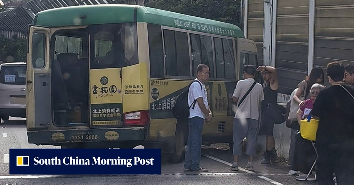 17 injured as minibus hits truck on Hong Kong highway during morning rush