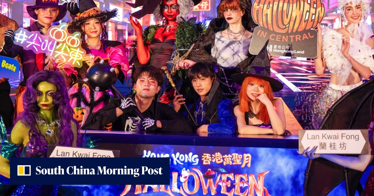 Hong Kong turns Halloween into month-long event with street parties, free rides