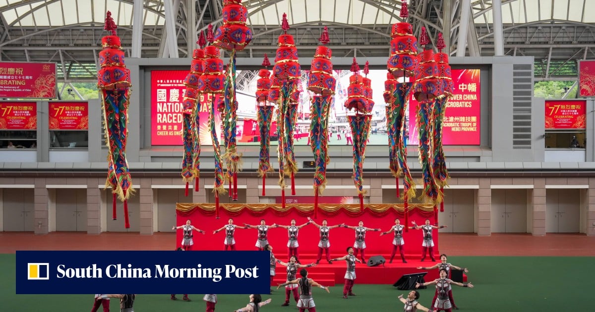 Sha Tin Racecourse celebrates National Day with acrobats, Three Tenors and racing
