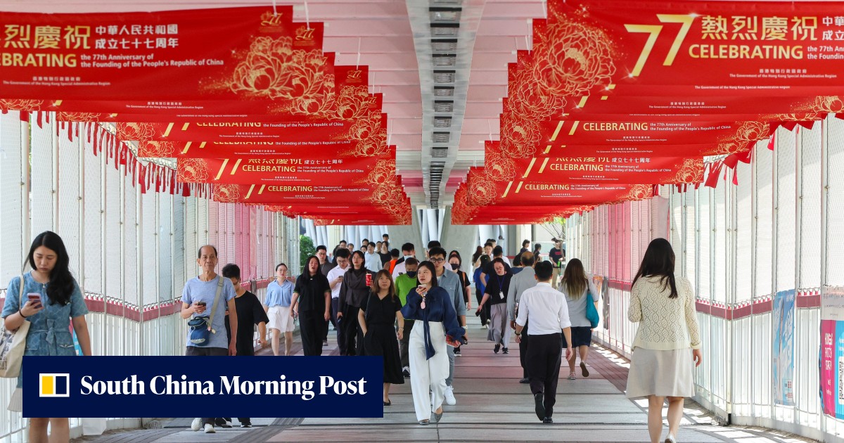 Watch: Hong Kong holds ceremony and reception on China’s National Day