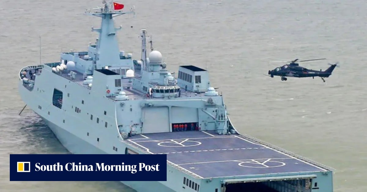 Why the PLAβs Z-10 attack helicopter is taking a bigger role at sea - South China Morning Post