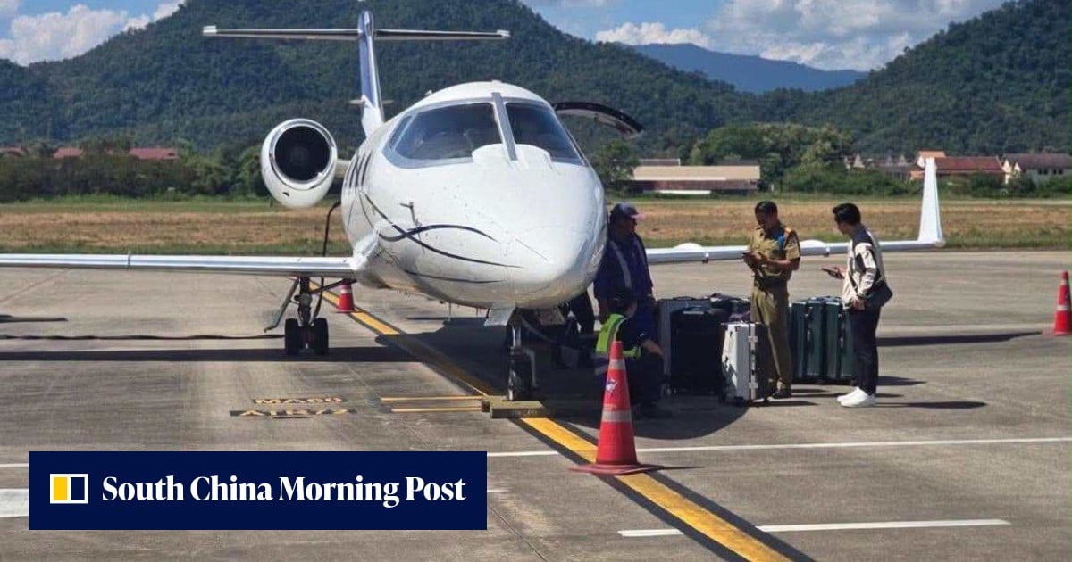 寮國私人飛機查獲 521 公斤甲基安非他命，警方稱毒品非來自馬來西亞
