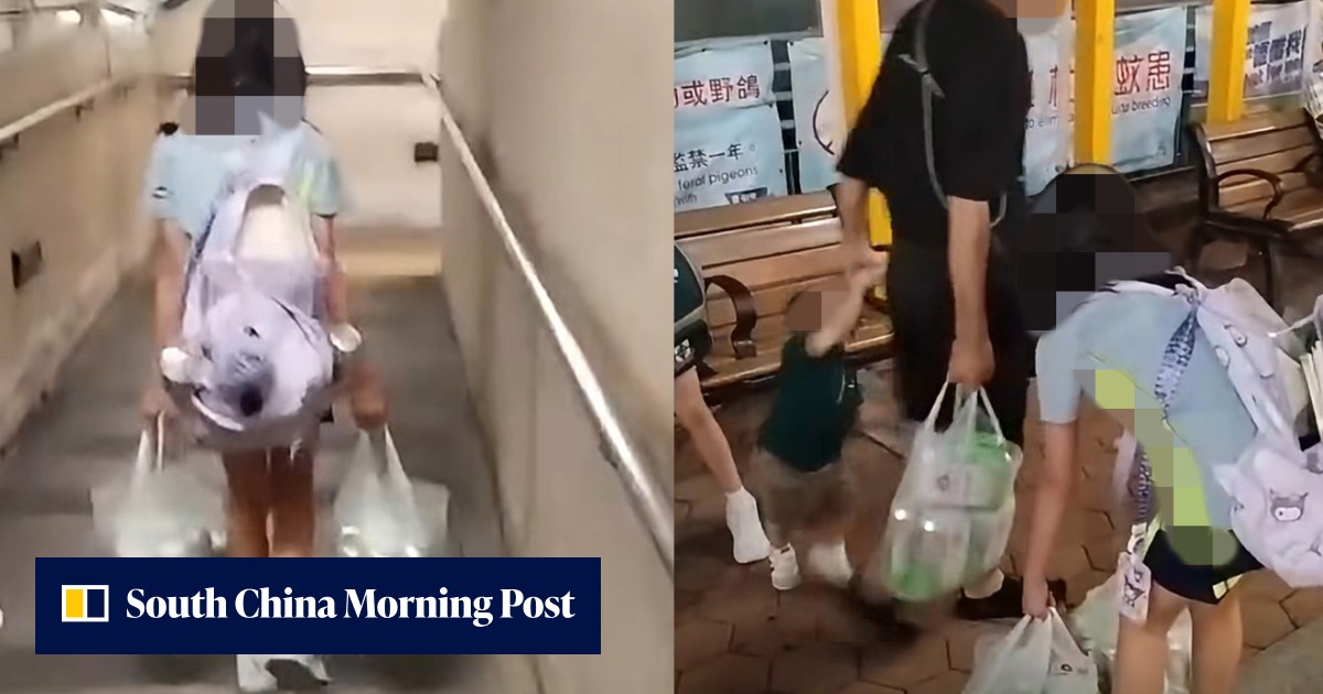 Girl filmed carrying beer bags to be placed in temporary care with siblings