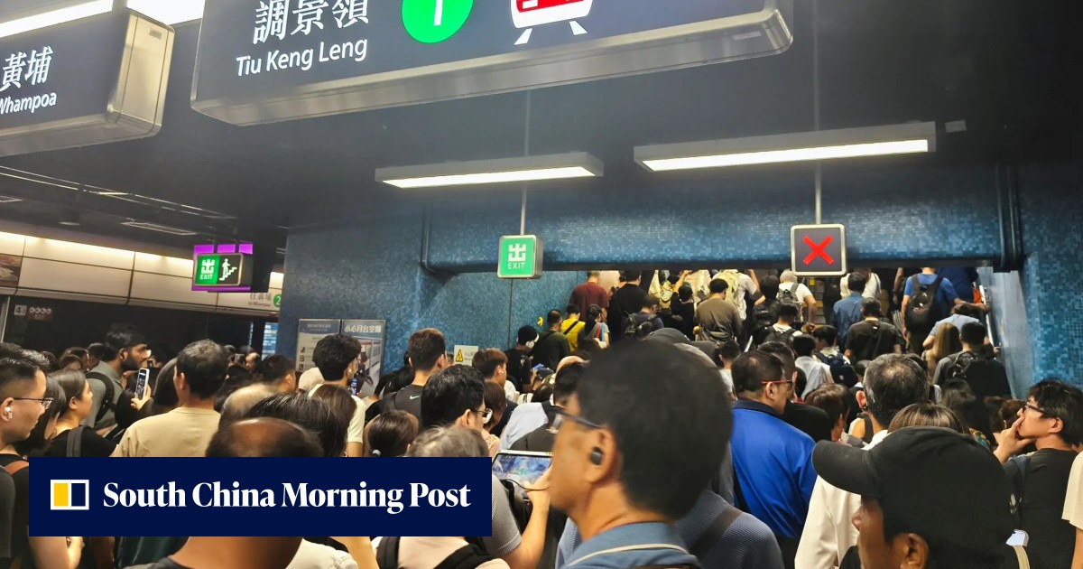 Commuters stranded as track fire disrupts MTR services in Hong Kong