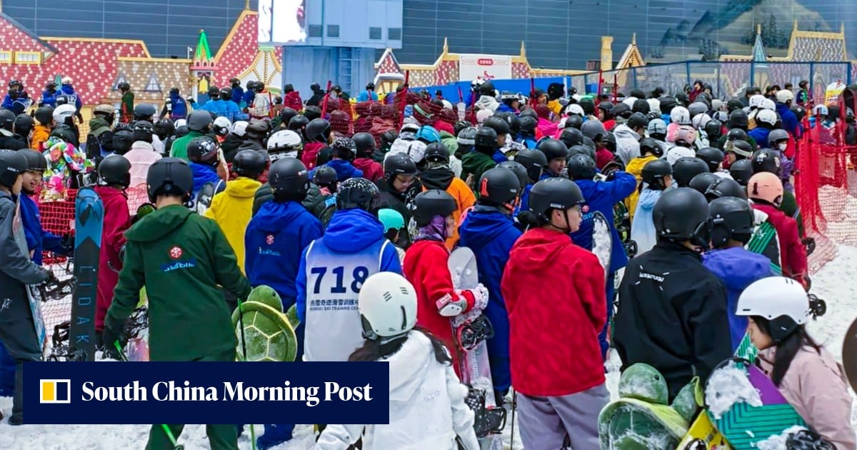 Skifahren in Guangzhou? Hongkonger strömen zu den coolen Indoor-Skihallen ...