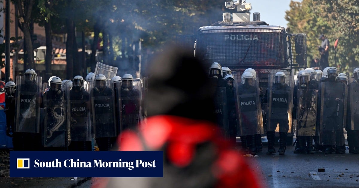 Albanian police fire rubber bullets as student protesters rage
