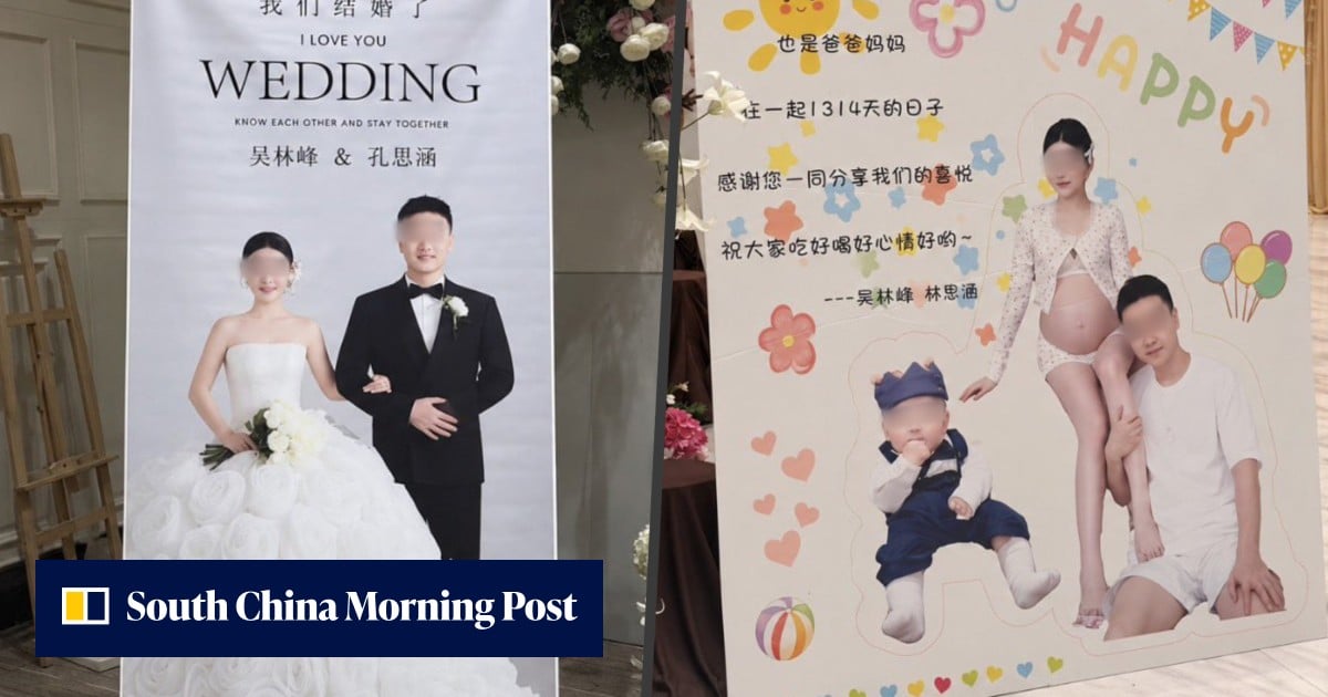 Chinese man hosts wedding and ex’s baby banquet at same venue on same day