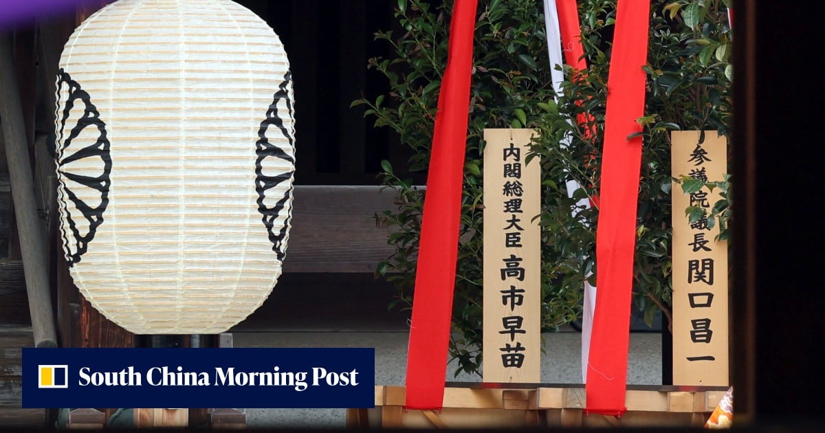 Japan’s Takaichi sends offering to controversial Yasukuni war shrine