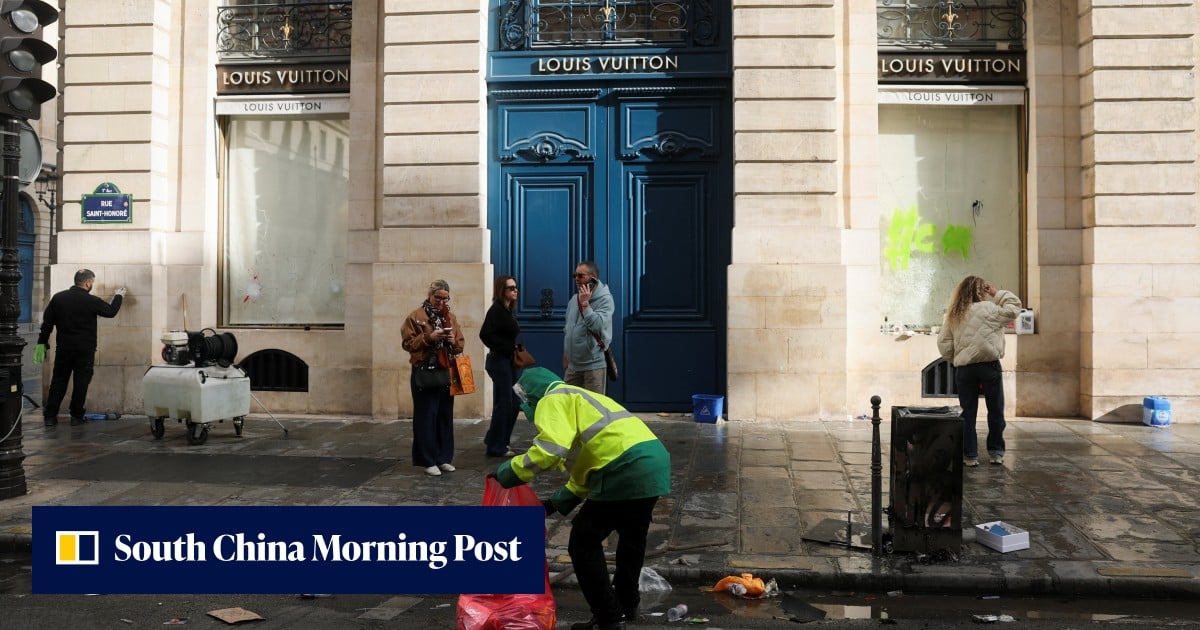 Riot-ravaged luxury stores in Paris fear more mayhem, looting