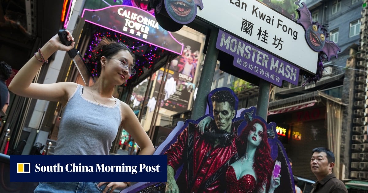 Halloween comes early to Hong Kong as festivities draw crowds, lift bar business