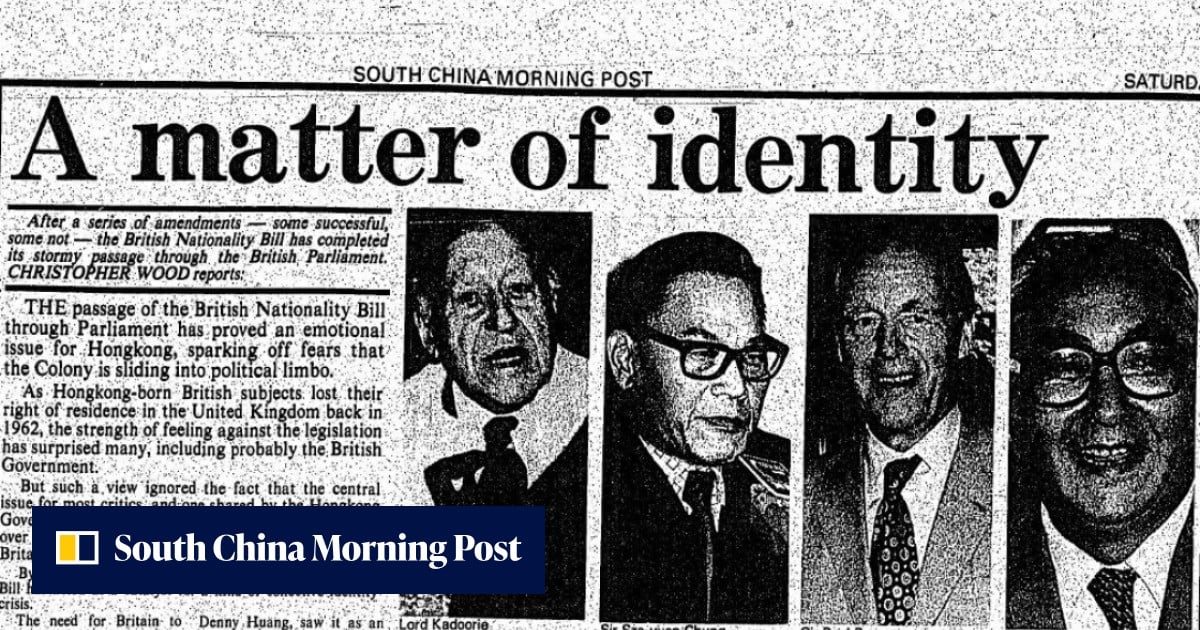 ‘Identity crisis’: UK passes British Nationality Bill in 1981 – SCMP archive