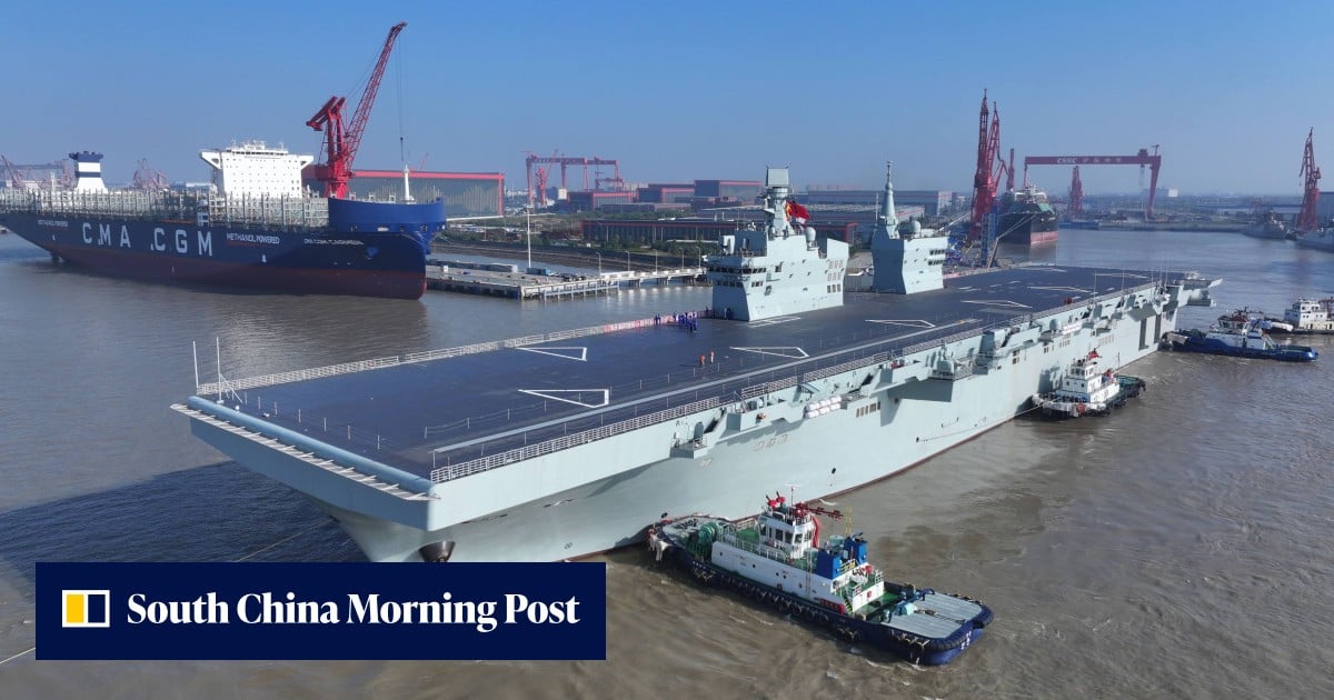 Breaking | China launches GJ-21 drone from first Type 076 warship Sichuan: state media