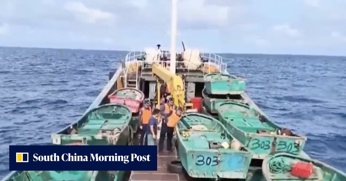 Beijing drills water cannons and drones near disputed South China Sea shoals