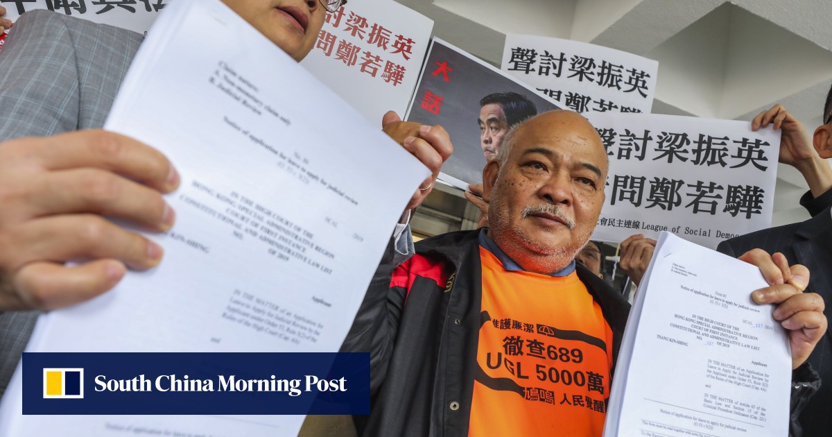 Activist applies for judicial review of Hong Kong justice minister’s