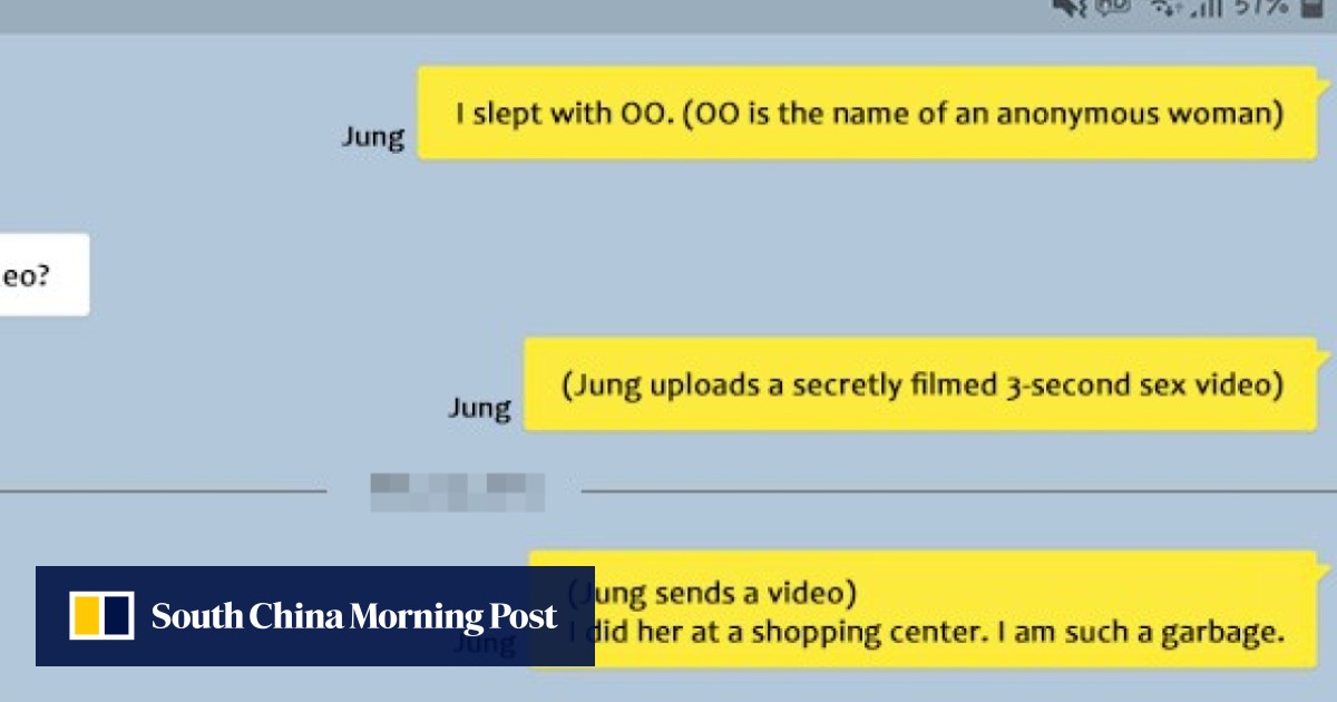 Rabed Sex Videos - You raped her': Jung Joon-young and Seungri's texts about sharing sex videos  | South China Morning Post