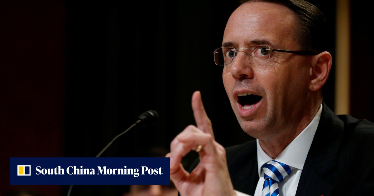 US Deputy Attorney General Rod Rosenstein, who appointed Robert Mueller ...