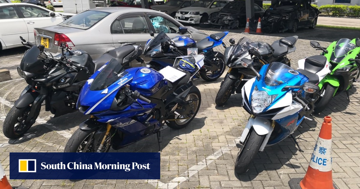 Six Hong Kong motorcyclists have BMW, a Suzuki and Yamaha bikes seized