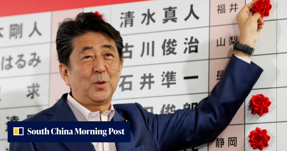 Japan’s PM Shinzo Abe wins election but suffers constitutional reform ...