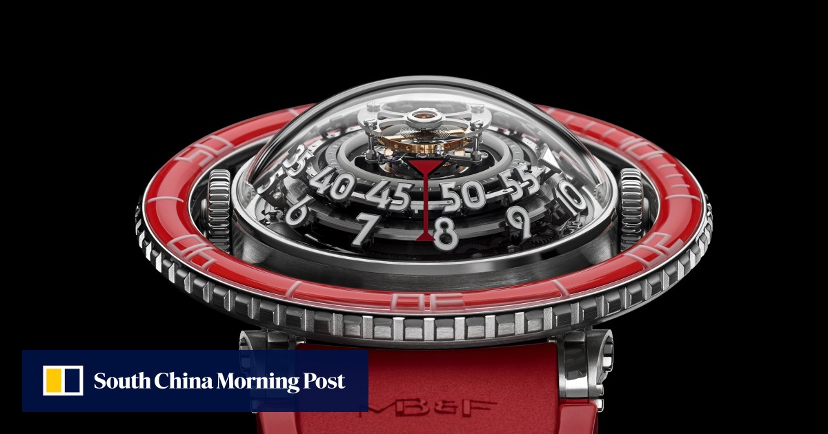 Introducing: The MB&F HM7 Aquapod Platinum Red - Hodinkee