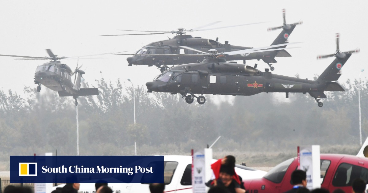 China's Z-20 Black Hawk lookalike and flying saucer concept