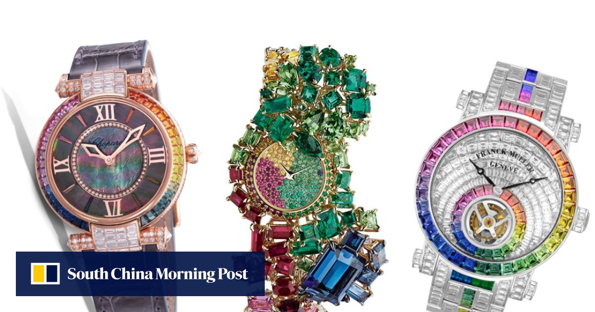 Which of these 5 rainbow watches by Dior Rolex Chopard Franck