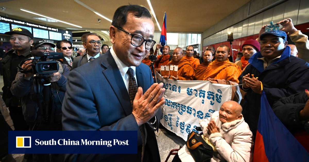 Sam Rainsy lands in Malaysia as Cambodia vows to ‘destroy him’ - South China Morning Post