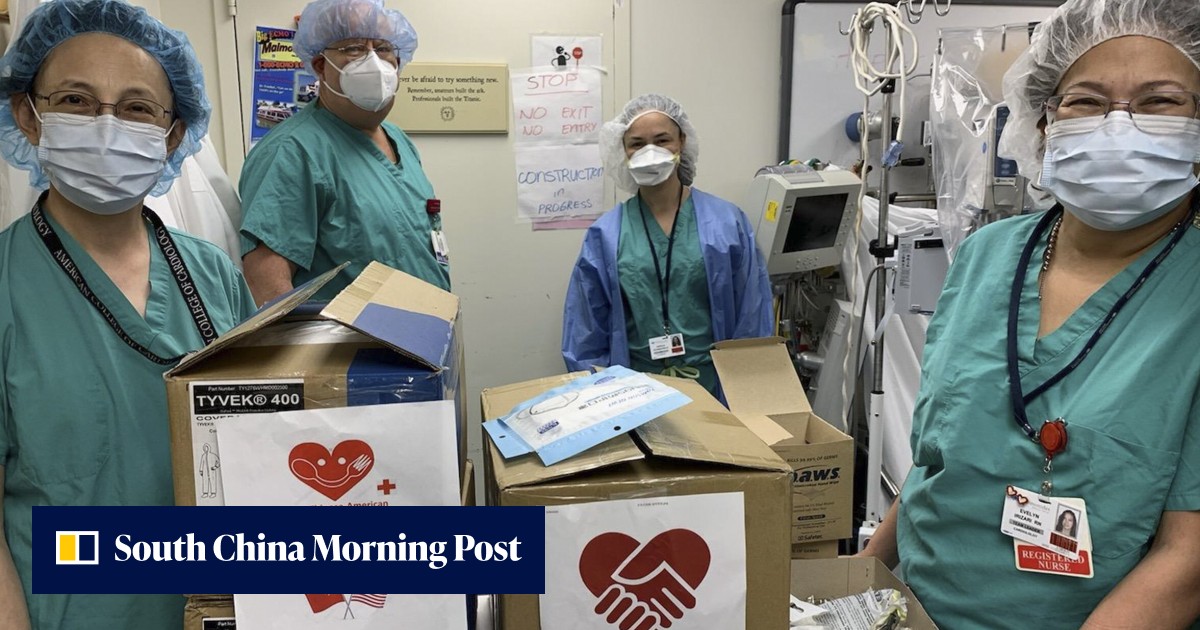 US Chinese who sent coronavirus aid to China rally for American ...